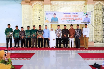 Wali Kota Pematangsiantar Wesly Silalahi SH MKn diwakili Staf Ahli Bidang Pembangunan Muhammad Hamdani Lubis SH menghadiri kegiatan Tabligh Akbar dan Silaturahmi Syawal PD Muhammadiyah Kota Pematangsiantar,