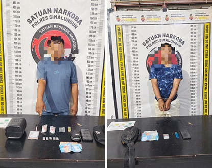 kedua pelaku, TP dan BS beserta barang bukti