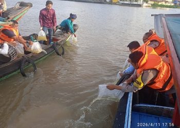 Bhabinkamtibmas Kelurahan Indra Sakti, AIPDA Wahyu Dani Hadiri Pembukaan Festival Lancang Samudra 2026