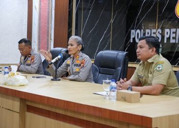 Kapolres Pematangsiantar AKBP Sah Udur Togi Marito Sitinjak, membuka Rapat Peringatan Hari Jadi ke-155 Kota Pematangsiantar, di Aula Polres Pematangsiantar