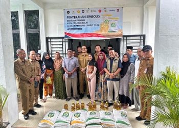 Pemko Tanjungbalai Launching Bantuan Pangan Februari-Maret 2026 di Kelurahan Sijambi