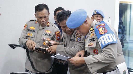 Kapolres Tanjungbalai AKBP Welman Feri, S.I.K. M.I.K Dampingin Div Propam Mabes Polri Periksa Senpi