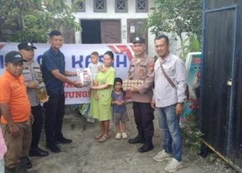 Polres Tanjung Balai Berbagi kepada Masyarakat Melalui Minggu Kasih