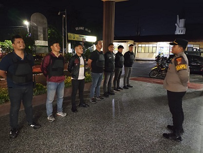 Timsus Dayok Mirah melaksanakan apel pembagian tugas di Mako Polres Pematangsiantar