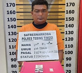 Pelaku AS dan barang bukti