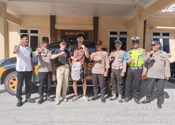 Polsek Girsang Sipangan Bolon Sigap Temukan Paspor dan Barang Berharga Turis Asal Belanda