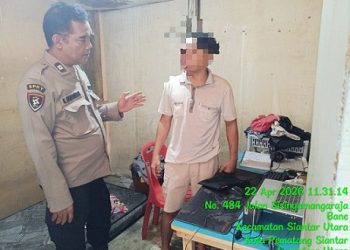 personil piket Polsek Siantar Utara respon cepat melakukan pengecekan dugaan pemukulan di Jalan SM. Raja
