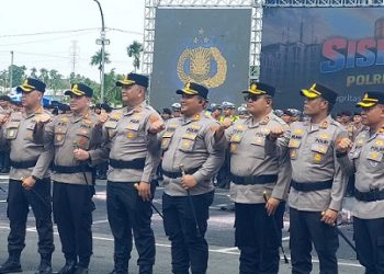 Kapolres Tanjungbalai AKBP Welman Feri, S.I.K., M.I.K. Hadiri Apel Akbar Sabuk Kamtibmas di Mapolda Sumut
