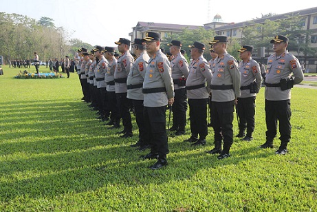 Kapolres Simalungun AKBP Marganda Aritonang, S.H. S.I.K. M.M Hadiri Apel Akbar Sabuk Kamtibmas Polda Sumut
