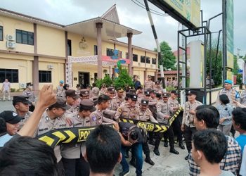 Polres Pematangsiantar Gelar Sispam Mako Kesiap Siagaan Personil Hadapi Unras