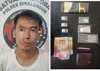 Pelaku AS dan barang bukti