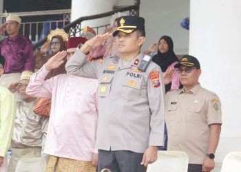 Wakapolres Tanjungbalai Kompol MP. Pardede Hadiri Upacara Hardiknas Tahun 2026