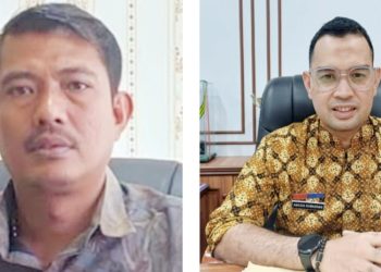 Anggota DPRD Medan Eko Afrianta Sitepu - Dirut PUD Pasar Kota Medan, Anggia Ramadhan. (Foto Ist)