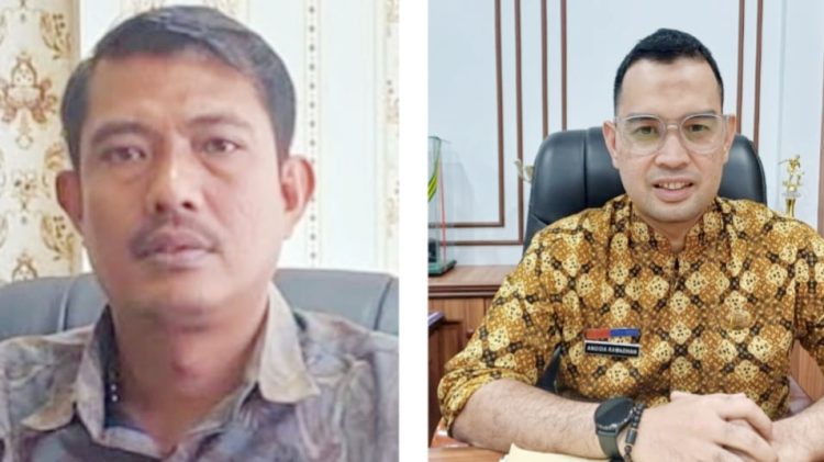 Anggota DPRD Medan Eko Afrianta Sitepu - Dirut PUD Pasar Kota Medan, Anggia Ramadhan. (Foto Ist)