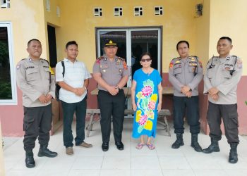 Kapolseķ Sianțar Marihat AKP David Eka Putra SH melaksanakan pengecekan dan monitoring Polsubsektor dan Mesin Pipil Jagung