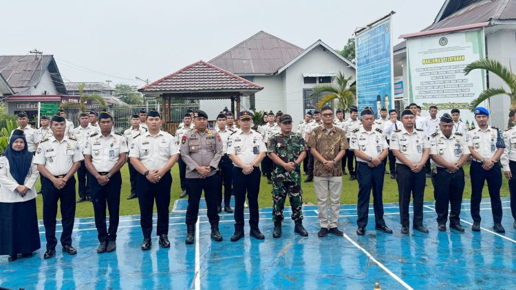 Polres Tanjung Balai Hadiri Ikrar Bersih Bersama di Lapas Kelas II B TBA