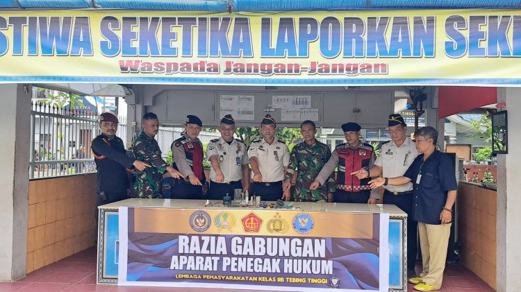 Lapas Klas IIB Tebing Tinggi razia gabungan
