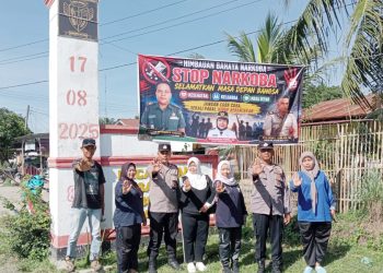 Kapolsek Bosar Maligas IPTU Sonni G. Silalahi, S.H Gelar Gotong Royong dan Sosialisasi Anti Narkoba kepada, Warga Nagori Boluk