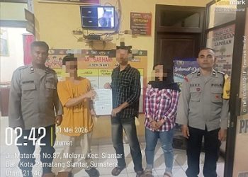 Polsek Siantar Barat Mediasi Keributan di Jalan Padang Sidempuan