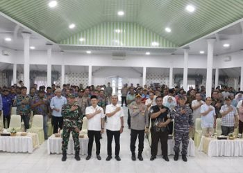 Kapolres Tanjung Balai, AKBP Welman Feri, S.I.K. M.I.K hadir langsung dalam kegiatan Ramah Tamah Forkopimda bersama perwakilan organisasi dan serikat buruh se-Kota Tanjung Balai