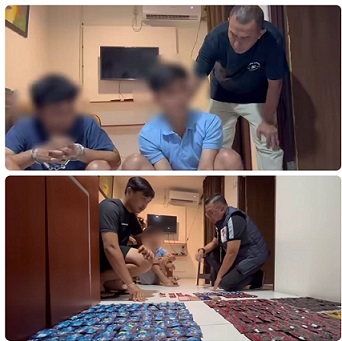 Sat Resnarkoba Polrestabes Medan gerebek apartemen Sentraland di Jalan Nikel, Medan Area yang jadi gudang penyimpanan vape dengan kandungan narkoba. (Foto Ist)