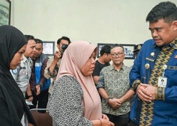 Gubernur Sumut Muhammad Bobby Afif Nasution mengunjungi Kantor  PT Antar Lintas Sumatera (ALS) pasca kecelakaan bus ALS Kabupaten Musi Rawas Utara (Muratara) Sumsel. (Foto Ist)