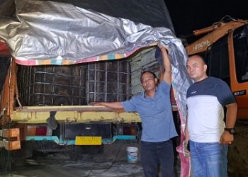 Truk pengangkutan BBM Solar Subsidi Diamankan Polda Sumut. (Foto Ist)