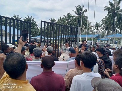 Polres Simalungun Pengamanan Unras Jilid II Kelompok Tani Plasma Tunas Malela ke PT Eastern Sumatera Indonesia
