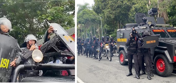Danki 2 Batalyon B Sat Brimob Polda Sumut AKP Laurensius Siahaan SH dan 120 Personil Ikuti Simulasi Sispam Kota Polres Pematangsiantar