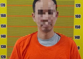 Pelaku pengedar sabu dan vape pod mengandung zat berbahaya berinisial G alias A yang ditangkap saat operasi undercover buy. (Foto Ist)