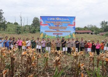 Polres Pematangsiantar Ikuti Zoom Meeting Panen Raya Jagung Serentak Kuartal II