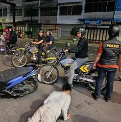Timsus Dayok Mirah saat patroli