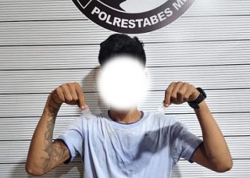 Pengedar sabu di kawasan Jalan Letda Sujono Gang Serasi, Kelurahan Tembung, Kecamatan Medan Tembung yang ditangkap. (Foto Ist)