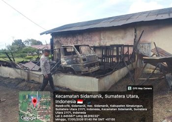 Gudang B3 PPTK dan Satu Unit Truk Colt Diesel terbakar