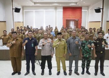 Kapolres Simalungun AKBP Marganda Aritonang, S.I.K. S.H. M.M Hadiri Rakor Forkopimda