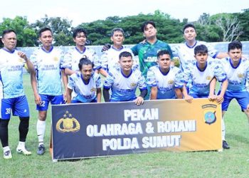 Polres Tanjung Balai Cetak Kemenangan Perdana di Grub D Turnamen Sepak Bola Polda Sumut