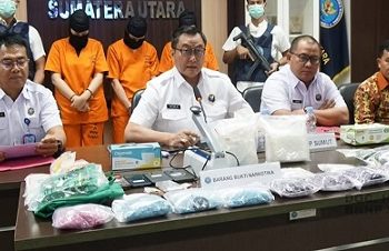 BBNP Sumut saat paparan hasil tangkapan dalam Operasi Saber Bersinar 2026 (Foto Ist)