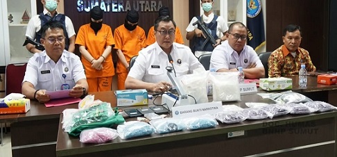 BBNP Sumut saat paparan hasil tangkapan dalam Operasi Saber Bersinar 2026 (Foto Ist)