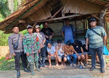Ke 5 tersangka yang ditanggkap 