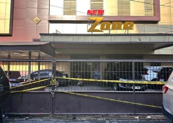 New Zone di Jalan Kol.Sugiono, Kelurahan Aur, Medan Maimun, Kota Medan yangg digerebek Bareskrim Polri. (Foto Ist)