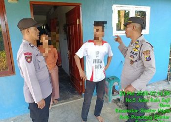 Personil piket Polsek Siantar Utara Cek TKP Laporan Keributan di Jalan Kain Sutera