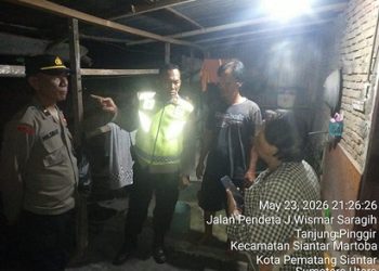 Polsek Siantar Martoba Cek TKP Laporan Dugaan Adanya OTK Masuk Rumah Warga