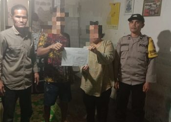 piket Bhabinkamtibmas AIPDA Saut M. Manurung dan BRIPKA I. Surya Darma respon cepat selesaikan dugaan pencurian HP dengan mediasi,