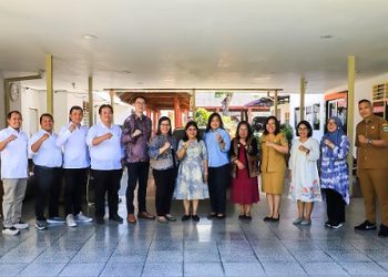 Ketua TP PKK Kota Pematangsiantar Ny Liswati Wesly Silalahi menerima audiensi Tanoto Foundation, organisasi Filantropi. Pertemuan berlangsung di rumah dinas Wali Kota Pematangsiantar