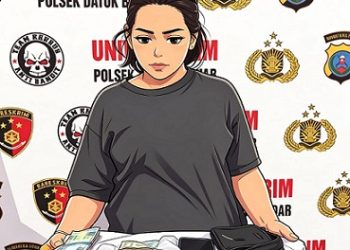 Pelaku YL dan barang bukti