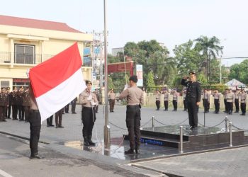 Polres Tanjung Balai Gelar Upacara Peringati Harla Pancasila 2026 dan Kenaikan Pangkat Pengabdian Personil