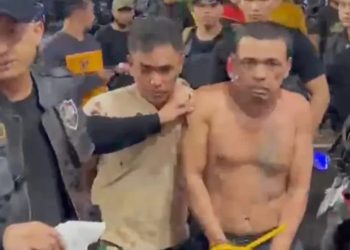 Dua pelaku penganiyaan pasutri dikawasan bantaran rel Tembung. (Foto Ist)