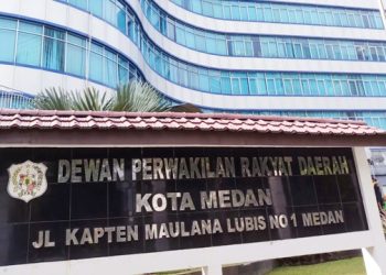 Kantor DPRD Kota Medan-KPK. (Foto Ist)