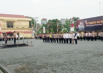 Wakapolres Tanjungbalai Kompol MP Pardede, SH pimpin Apel Pagi Jam Pimpinan