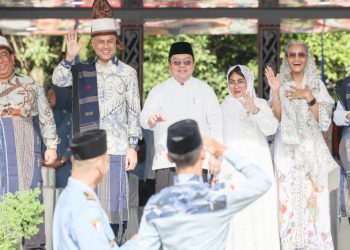 Wali Kota Pematangsiantar Wesly Silalahi SH MKn dan Kapolres Pematangsiantar AKBP Sah Udur Togi Marito Sitinjak SH SIK MH hadiri pembukaan FASI XIII Tingkat Provinsi Sumut Tahun 2026.